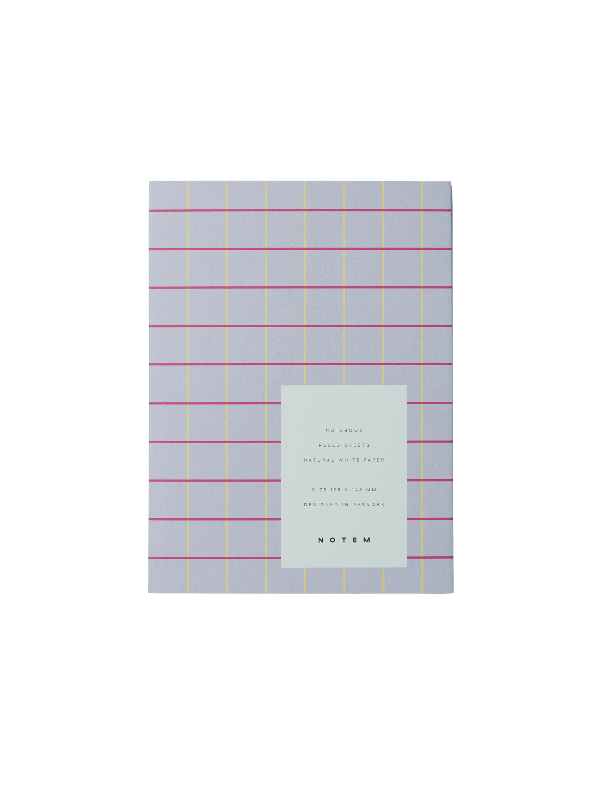 UMA Flat Lay notesbog, small - Lavender Check